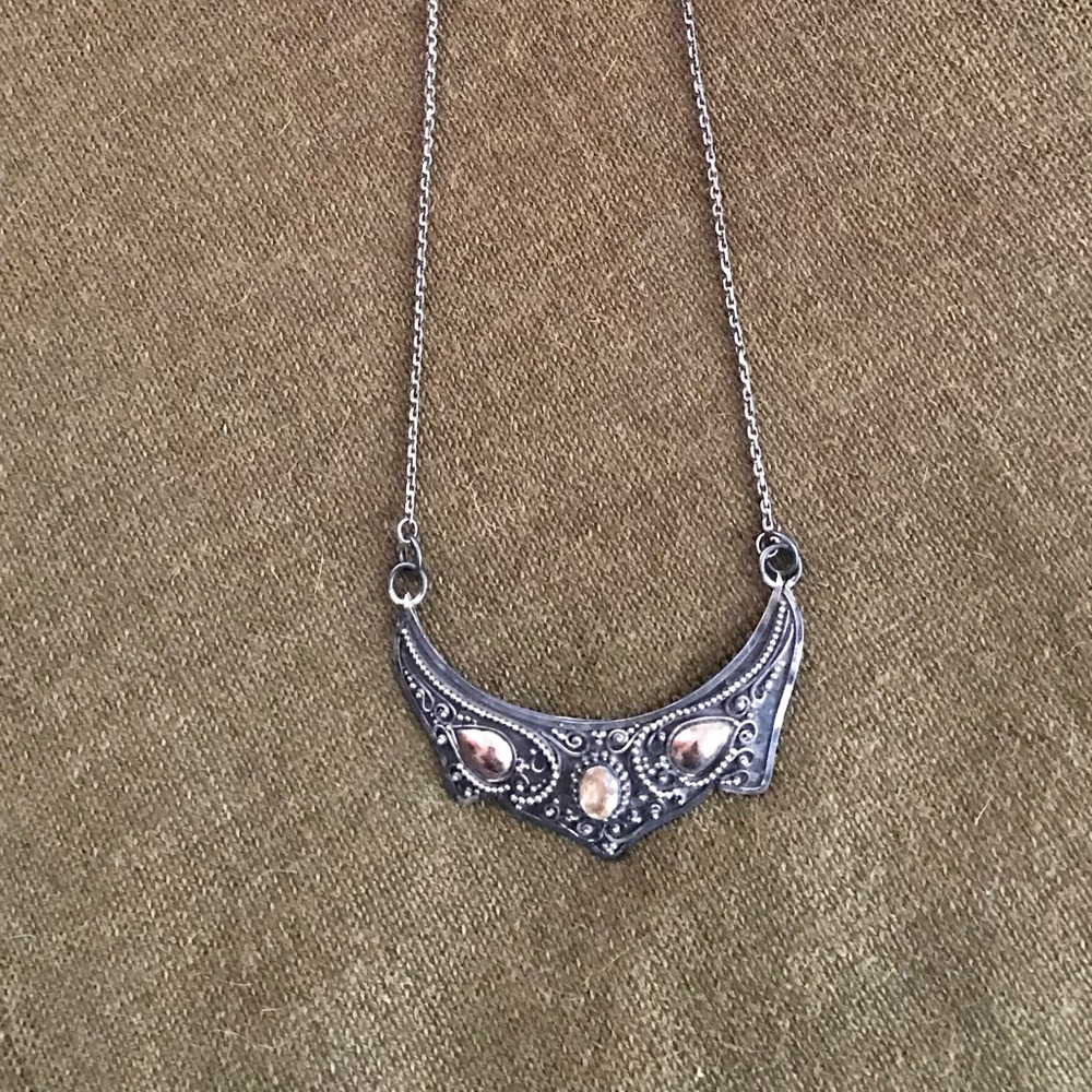 VINTAGE Duet “Conversation Starter” Necklaces. Metal Medley.$40